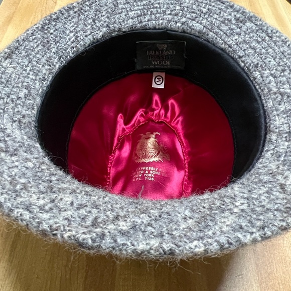 #0987+ Vintage Stylish Gray Wool Fedora Hat New York W.P.L 7125 - Picture 3 of 8